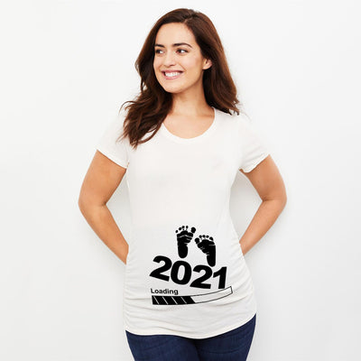 Playera de Maternidad con Estampado Infantil de Manga Corta - Image 16