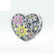 Pulsera de Plata Esterlina con Flores y Abalorios Love