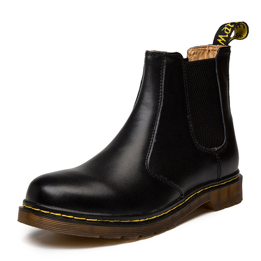 Botas Martin de Cuero Grueso con Tacón Grueso Estilo Británico para Mujer - Image 8
