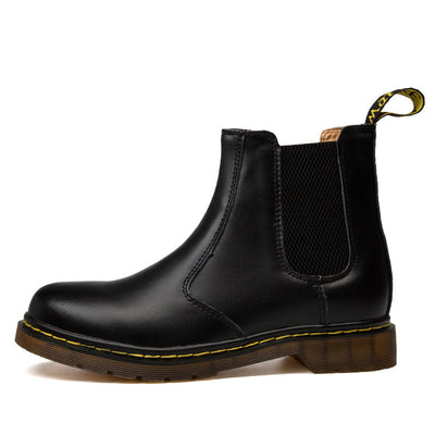 Botas Martin de Cuero Grueso con Tacón Grueso Estilo Británico para Mujer - Image 19