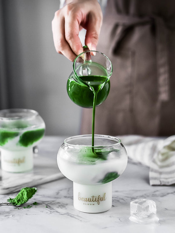 Vasos de Cristal para Postres, Batidos y Helados - Diseño Elegante Redondo