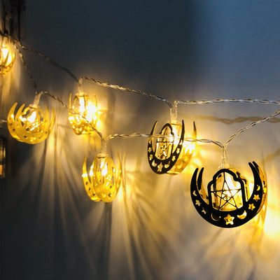 Luces LED Decorativas Ramadán y Eid - Caja de Batería con Luna y Estrellas - Image 10