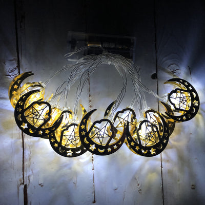 Luces LED Decorativas Ramadán y Eid - Caja de Batería con Luna y Estrellas - Image 9