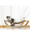 Hamaca Mecedora Dual de Madera Maciza para Gatos