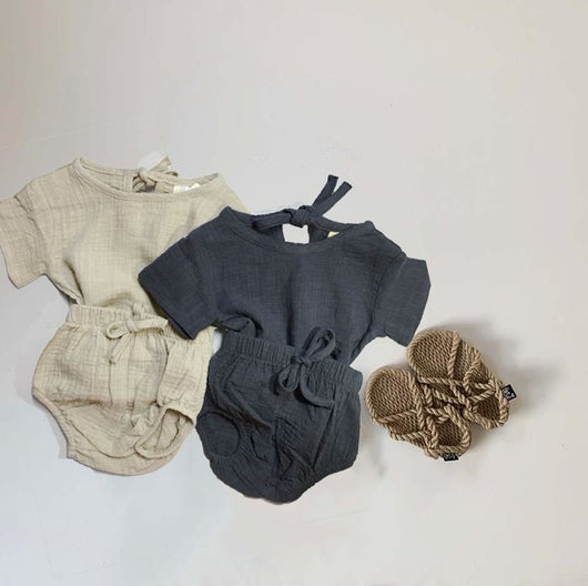 Conjunto de Verano para Bebé Niño - Playera y Shorts Cómodos