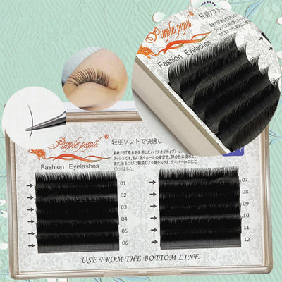 Pestañas Postizas Injertadas Individuales 0.20 Plumas Ligeras Cabello Plano - Image 7
