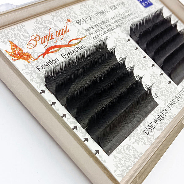 Pestañas Postizas Injertadas Individuales 0.20 Plumas Ligeras Cabello Plano
