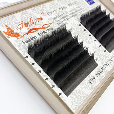 Pestañas Postizas Injertadas Individuales 0.20 Plumas Ligeras Cabello Plano - Image 2