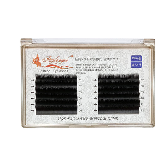 Pestañas Postizas Injertadas Individuales 0.20 Plumas Ligeras Cabello Plano - Image 5