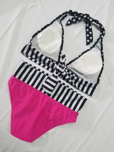 Bikini Halter Lunares Sexy con Corte Moderno - Traje de Baño Europeo - Image 5