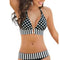 Bikini Halter Lunares Sexy con Corte Moderno - Traje de Baño Europeo