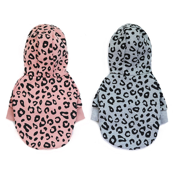 Suéter para Perro con Capucha Estampado Leopardo - Diseño Moderno y Cómodo