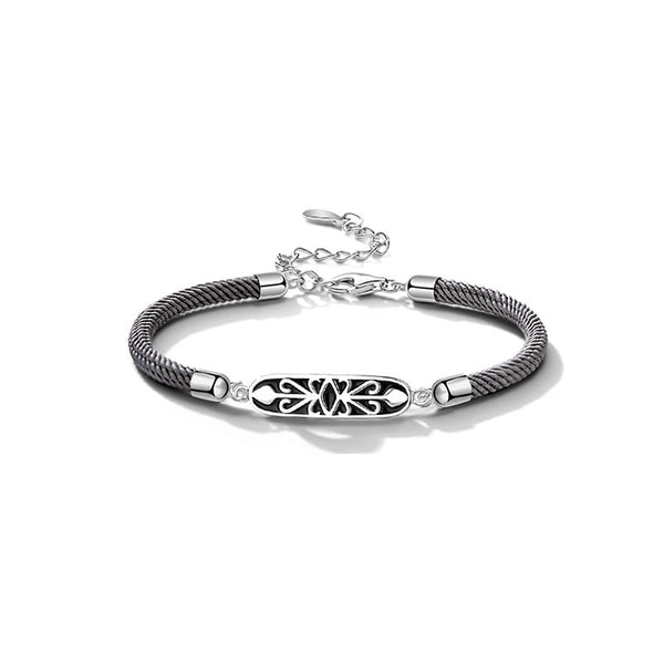 Pulsera de Plata S925 Pareja Caballero Princesa con Correa de Mano - Image 6
