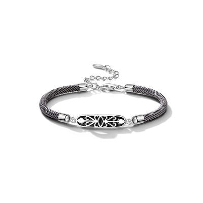 Pulsera de Plata S925 Pareja Caballero Princesa con Correa de Mano - Image 6