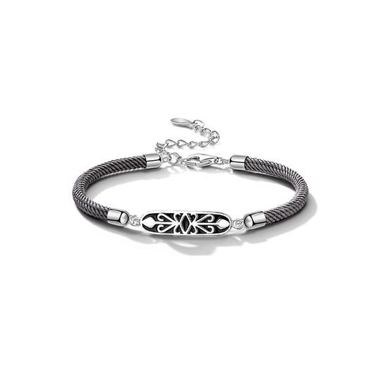 Pulsera de Plata S925 Pareja Caballero Princesa con Correa de Mano - Image 6