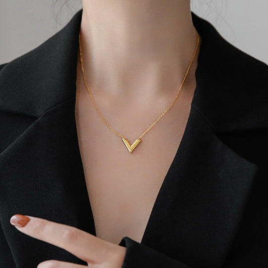 Collar de Clavícula Retro con Letras Personalizadas - Diseño Exclusivo Tendencia Ins