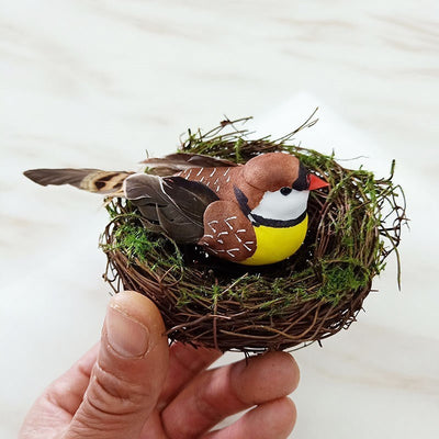 Decoración Nido de Pájaros con Huevos - Adornos Lindos para Pascua - Image 2