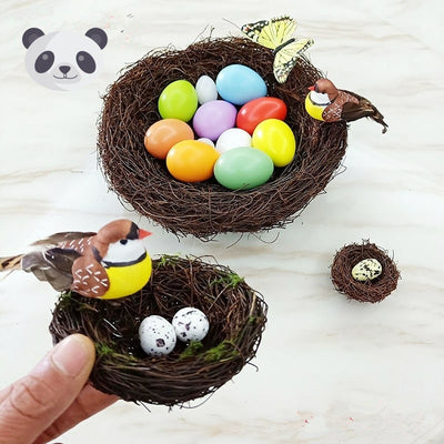 Decoración Nido de Pájaros con Huevos - Adornos Lindos para Pascua - Image 4