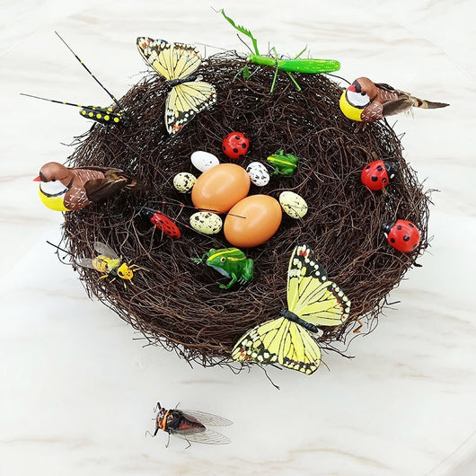 Decoración Nido de Pájaros con Huevos - Adornos Lindos para Pascua - Image 19