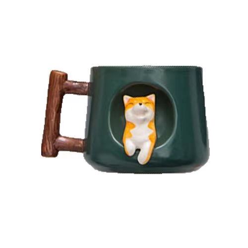 Taza de Cerámica Shiba Inu y Corgi para Parejas - Image 6