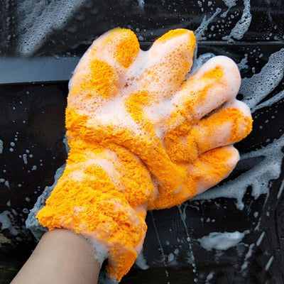 Guantes de Microfibra Coral Reversibles para Lavado de Auto - Image 6
