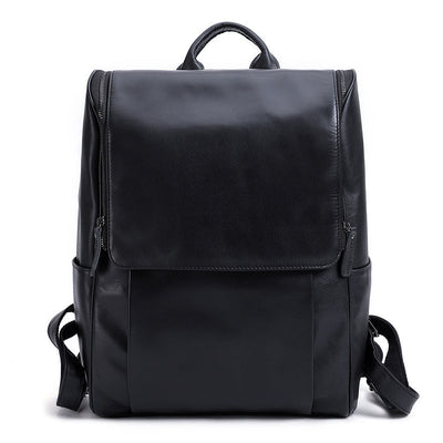 Mochila Ejecutiva de Cuero para Laptop 15.6" - Diseño Retro de Alta Capacidad - Image 9
