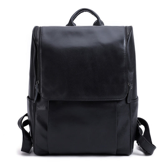 Mochila Ejecutiva de Cuero para Laptop 15.6" - Diseño Retro de Alta Capacidad - Image 9