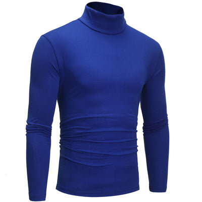 Camiseta Ajustada de Cuello Alto Manga Larga para Hombre - Image 8