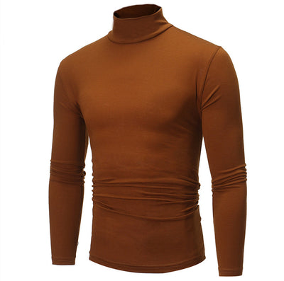 Camiseta Ajustada de Cuello Alto Manga Larga para Hombre - Image 9
