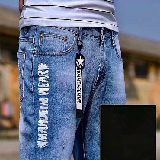 Pantalones Casuales Hombre con Detalles Perforados 9 Puntos - Image 10