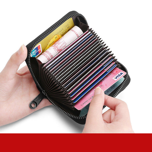 Billetera de Cuero para Mujer con Protección Anti Robo y Cierre de Cremallera - Image 13