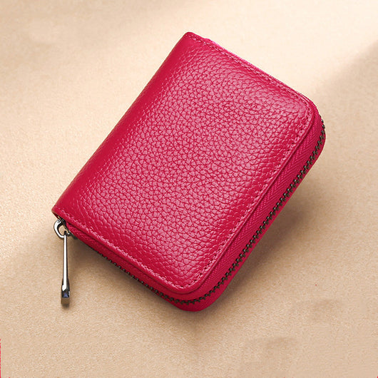 Billetera de Cuero para Mujer con Protección Anti Robo y Cierre de Cremallera - Image 4