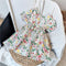 Vestido Princesa Niña con Falda Larga Estampado Floral