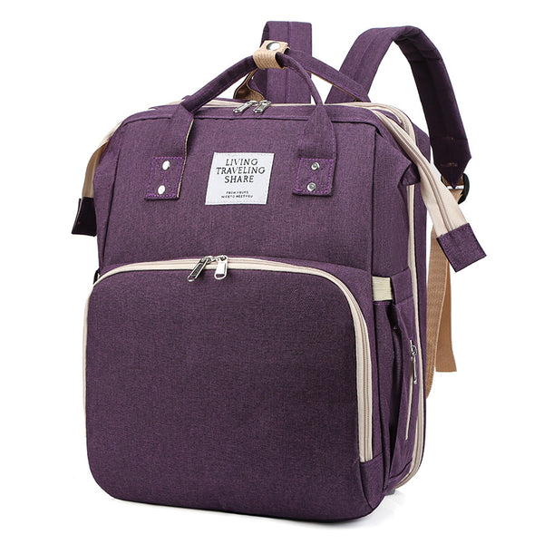 Bolsa Convertible para Mamá y Bebé - Cuna Portátil Plegable Multifunción