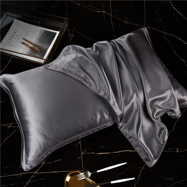 Funda de Almohada de Seda Natural con Cierre Envolvente