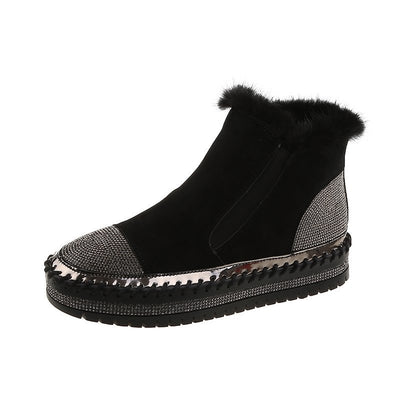 Botas de Invierno con Strass y Terciopelo - Calidez y Estilo para la Temporada Fría - Image 11