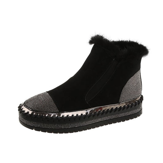 Botas de Invierno con Strass y Terciopelo - Calidez y Estilo para la Temporada Fría - Image 11