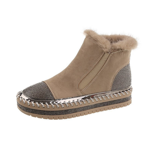 Botas de Invierno con Strass y Terciopelo - Calidez y Estilo para la Temporada Fría - Image 4