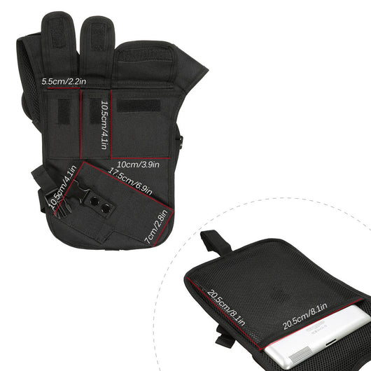 Chaleco Táctico Invisible con Funda de Arma y Bolsa para Teléfono Camuflado Impermeable - Image 10