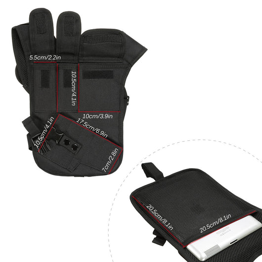 Chaleco Táctico Invisible con Funda de Arma y Bolsa para Teléfono Camuflado Impermeable - Image 4