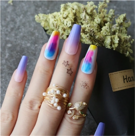 Uñas Postizas Largas Estilo Bailarina Europeo Americano - Image 4
