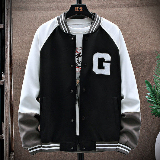 Chamarra Casual para Hombre Cuello Alzado Estilo Universitario - Image 14