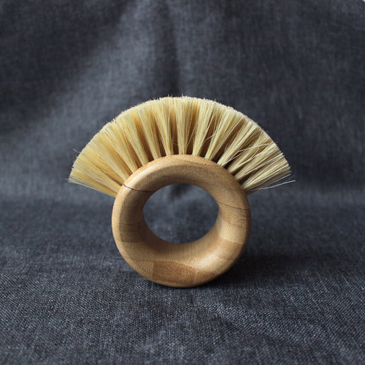 Cepillo Ecológico de Fibra Natural Bambú y Sisal para Lavar Platos - Image 3