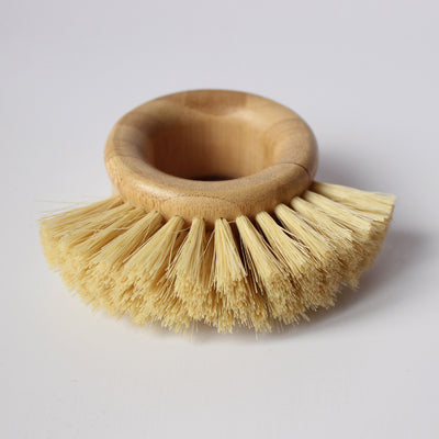Cepillo Ecológico de Fibra Natural Bambú y Sisal para Lavar Platos
