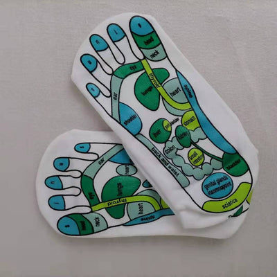 Calcetines Terapéuticos con Gráficos de Puntos de Acupresión