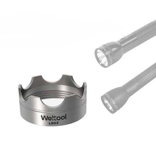 Protector de Cabeza de Acero Inoxidable para Linterna Micron con Lente - Image 10