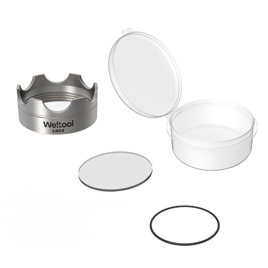 Protector de Cabeza de Acero Inoxidable para Linterna Micron con Lente - Image 2