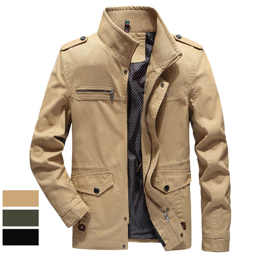 Chaqueta de Algodón Lavado para Hombre - Abrigo Casual Tallas Grandes Invierno - Image 12