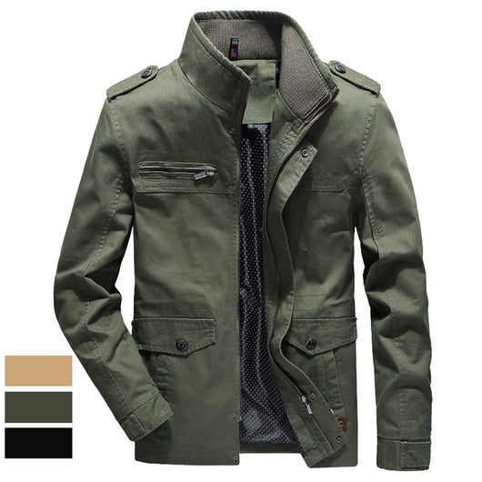 Chaqueta de Algodón Lavado para Hombre - Abrigo Casual Tallas Grandes Invierno - Image 11
