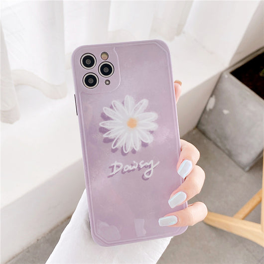 Funda para iPhone con Diseño Margaritas Púrpura - Protección y Estilo - Image 9